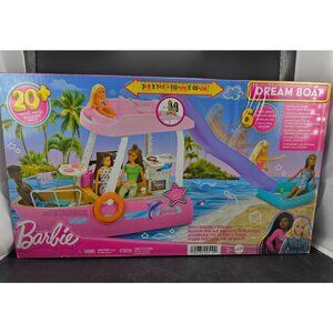Barbie Dream Boat Playset With 20+ Accessories 3-Ft Long Pool & Slide Adventure